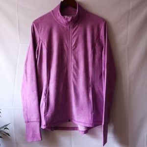 MONDETTA Full-Zip Athletic Jacket, Pink, Medium